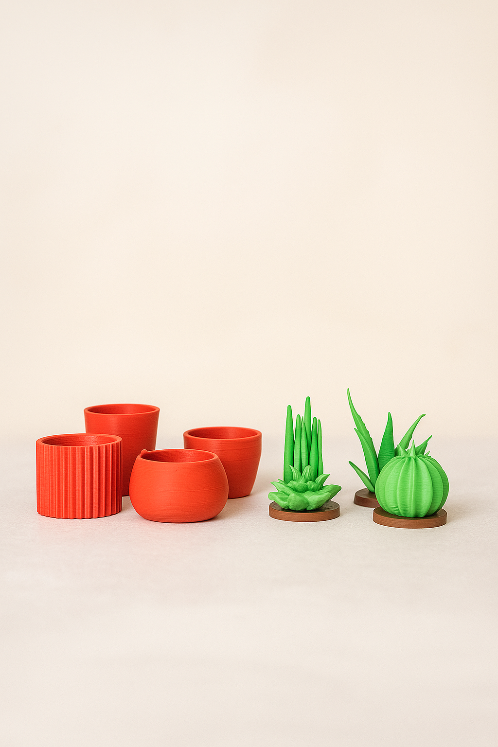 Set 4 Mini Piantine da Libreria